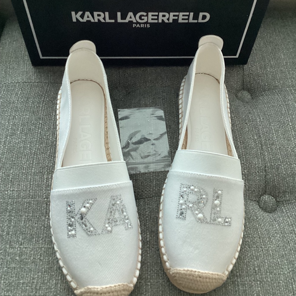 KARL LAGERFELD PARIS Manika Espadrille Loafer (Women), size 10M